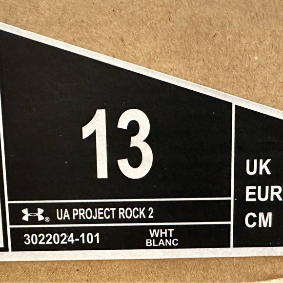 Under Armour Project Rock HOVR White Mens Size 13 Training Shoe - Picture 6 of 6